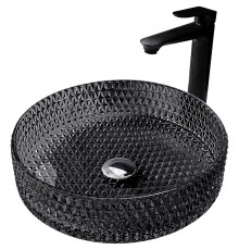 Раковина-чаша Abber Glas 40 AK2301B Черная