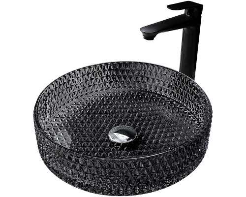 Раковина-чаша Abber Glas 40 AK2301B Черная