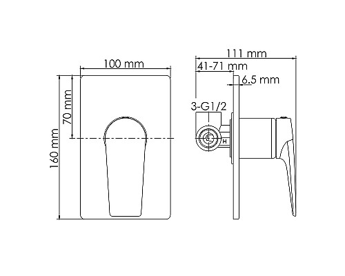 Душевая система WasserKRAFT A55180 Золото матовое