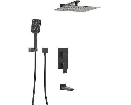 Душевая система WasserKRAFT A172071 Черная матовая