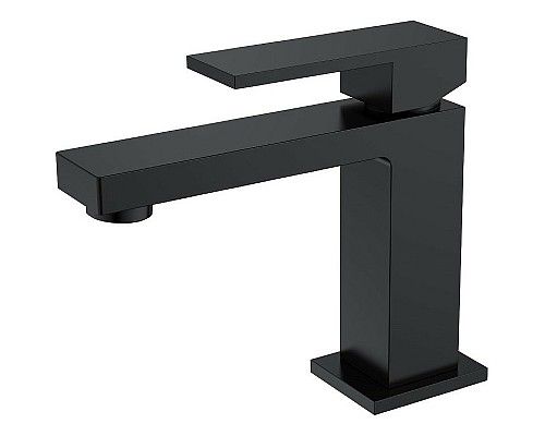 Смеситель для раковины Boheme Qubic 471-B Черный матовый