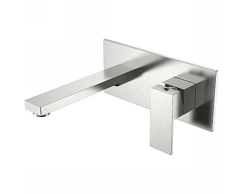 Смеситель для раковины Boheme Qubic 475-NB Никель брашированный