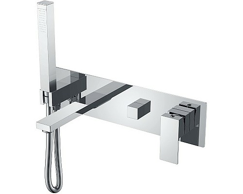 Смеситель для ванны Boheme Qubic 474-2-CR Хром