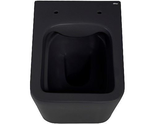 Унитаз Abber Rechteck AC1201MB подвесной Черный матовый с сиденьем Микролифт