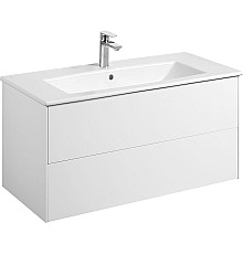 Тумба под раковину Aquaton Сохо 100 1A258201AJ010 подвесная Белая глянцевая
