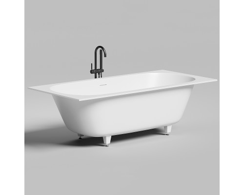 Ванна из искусственного камня Salini Ornella Axis Kit 190х90 103512G Белая глянцевая