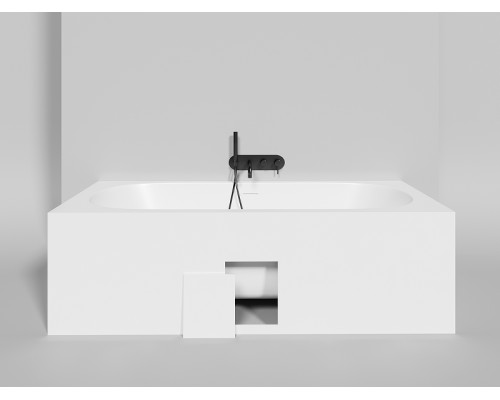 Ванна из искусственного камня Salini Ornella Axis Kit 190х90 103512G Белая глянцевая