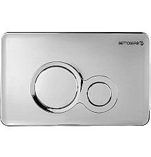 Клавиша смыва Bettoserb Sava Fix Slim Morava 40006464 Хром глянцевый