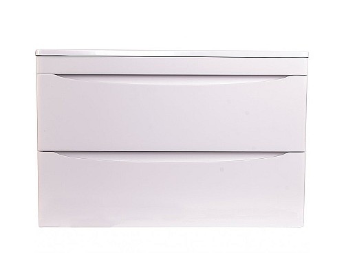 Тумба под раковиной Style Line Бергамо мини 90 Люкс Plus СС-00002364 подвесная Белая антискрейч