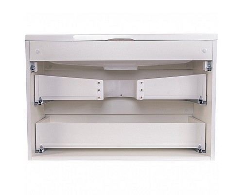 Тумба под раковиной Style Line Бергамо мини 90 Люкс Plus СС-00002364 подвесная Белая антискрейч