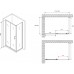 Душевой уголок Abber Schwarzer Diamant 120x90 профиль Черный стекло прозрачное