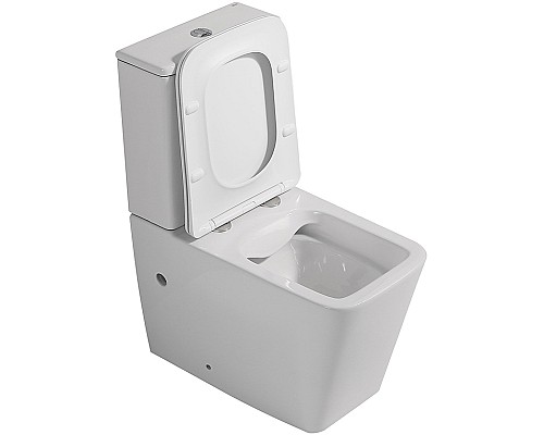 Унитаз компакт Abber Rechteck AC1210 Белый с бачком и сиденьем Микролифт