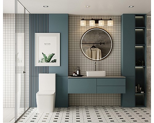 Унитаз компакт Abber Rechteck AC1210 Белый с бачком и сиденьем Микролифт