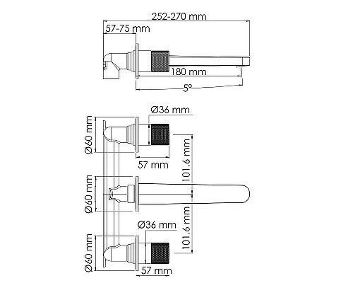 Смеситель для раковины WasserKRAFT Mosel 4645 Хром