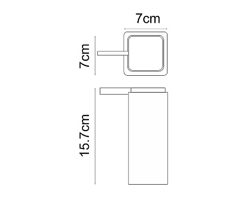 Дозатор для жидкого мыла WasserKRAFT Fulda K-691199 Белый