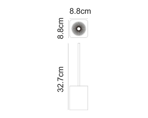 Ершик для унитаза WasserKRAFT Mosel K-4527 Черный
