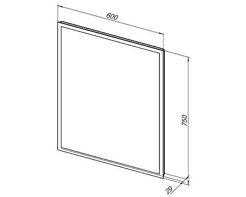 Зеркало Aquanet Оптима 60 288963 с подсветкой с сенсорным выключателем