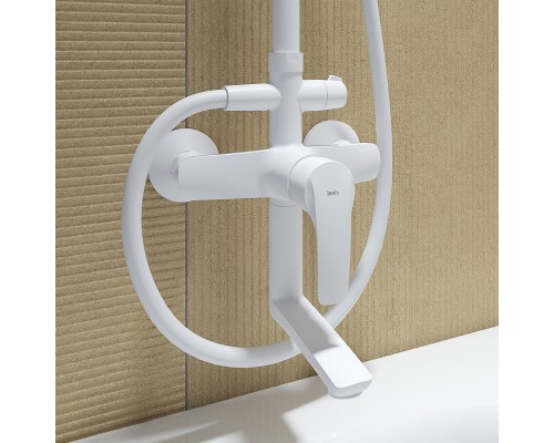 Душевая система Iddis Ray RAYWT3Fi06 Белая матовая