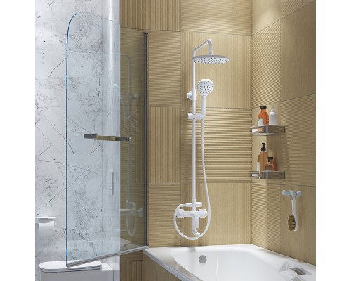 Душевая система Iddis Ray RAYWT3Fi06 Белая матовая