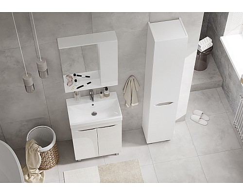 Зеркало со шкафом Volna Lake 60 R zsLAKE60.R-01 с подсветкой Белое