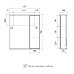 Зеркало со шкафом Volna Lake 60 R zsLAKE60.R-01 с подсветкой Белое