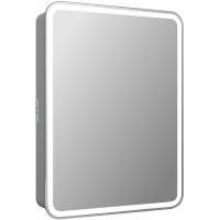 Зеркальный шкаф Reflection Circle 600х800 R RF2108SR с подсветкой Белый матовый