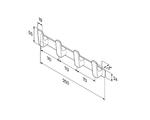 Вешалка для полотенец AM.PM Func A8F35900 Хром
