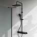 Душевая система AM.PM Func F078F322 с термостатом Черная матовая