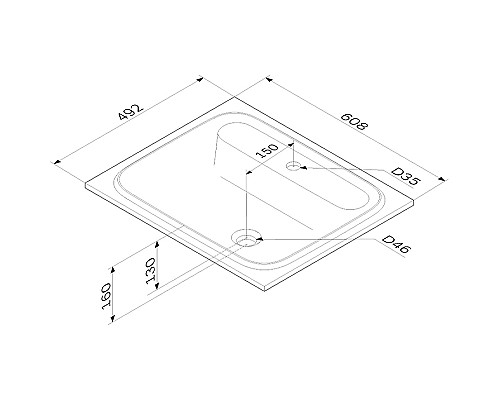 Раковина AM.PM Func 60 M8FWPC0600WM Белая матовая