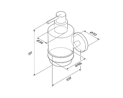 Дозатор для жидкого мыла AM.PM X-Joy A85A36922 Черный матовый