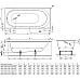 Стальная ванна Bette Comodo 180x80 1251-000 с шумоизоляцией