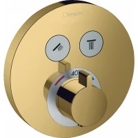 Смеситель для душа Hansgrohe ShowerSelect S с термостатом Полированное золото