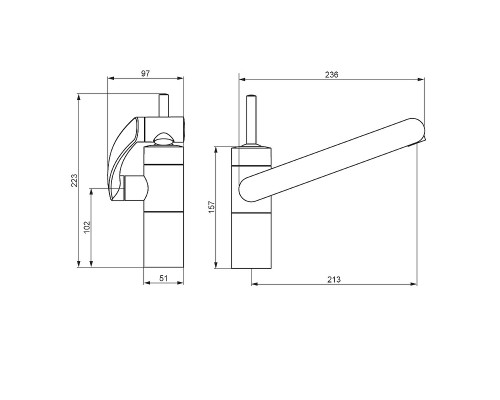 Смеситель для кухни Damixa Arc 290007264 Никель