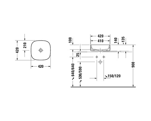Раковина-чаша Duravit Zencha 42 Белая