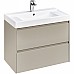 Тумба под раковину Roca Ona 80 A857630510 подвесная Бежево-серый матовый
