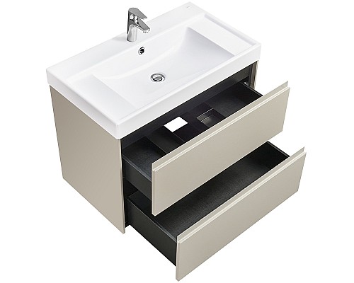 Тумба под раковину Roca Ona 80 A857630510 подвесная Бежево-серый матовый