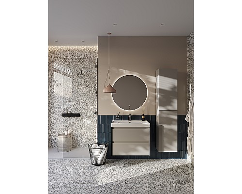 Тумба под раковину Roca Ona 80 A857630510 подвесная Бежево-серый матовый