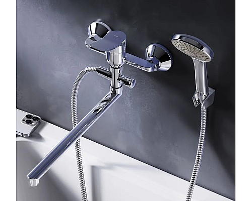 Смеситель для ванны AM.PM X-Joy F85A90100 универсальный Хром