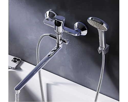 Смеситель для ванны AM.PM X-Joy F85A90100 универсальный Хром