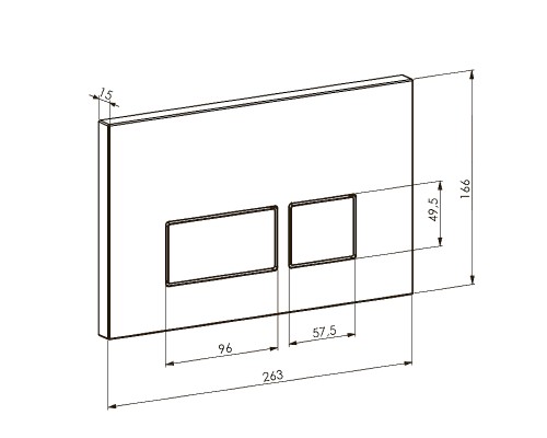Клавиша смыва Boheme 664-NB Никель