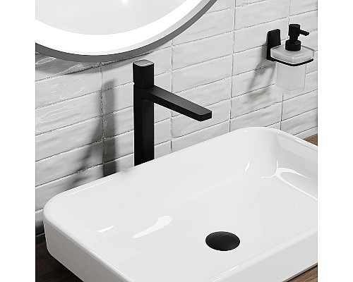 Смеситель для раковины WasserKRAFT Nuthe 9103H Черный матовый