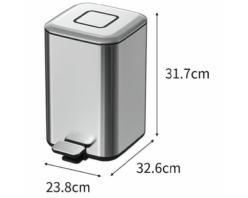 Ведро для мусора Boheme Q 10948-MG Золото матовое