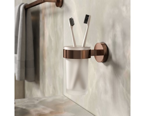 Стакан для зубных щеток WasserKRAFT Asphe K-77728 Розовое золото