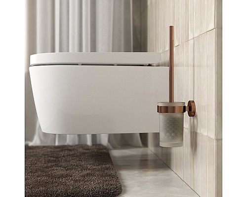 Ершик для туалета WasserKRAFT Asphe K-77727 Розовое золото