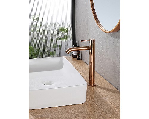 Смеситель для раковины Abber Wasser Kreis AF8111RG Розовое золото