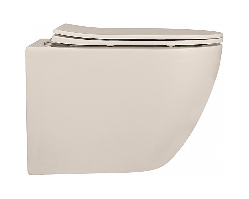 Унитаз Abber Bequem AC1101MBE подвесной Бежевый матовый с сиденьем Микролифт