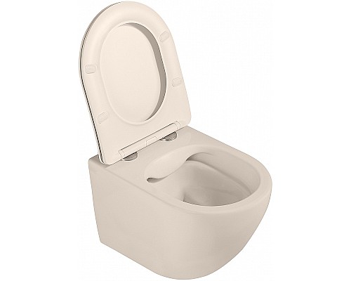 Унитаз Abber Bequem AC1101MBE подвесной Бежевый матовый с сиденьем Микролифт