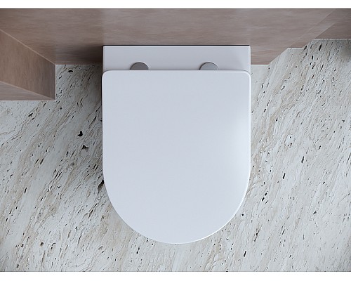 Комплект унитаза с инсталляцией Ceramicanova Balearica CN6000_1001CH_1000 с сиденьем Микролифт и клавишей смыва Хром глянцевый