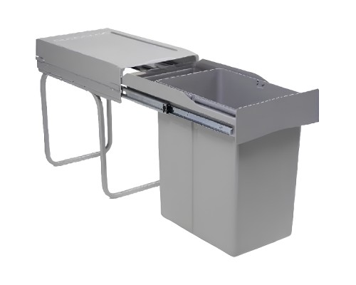 Система сортировки мусора Alveus Albio 20 1x21 L+0.5 L 1090334 Серая