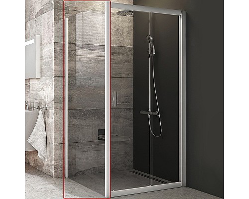 Душевая стенка Ravak Blix BLPS-100 9BHA0100ZH профиль Белый стекло Графит